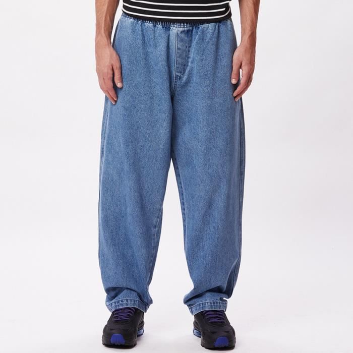 OBEY, Easy denim pant, Light indigo Bleu Cdiscount Prêt-à-Porter