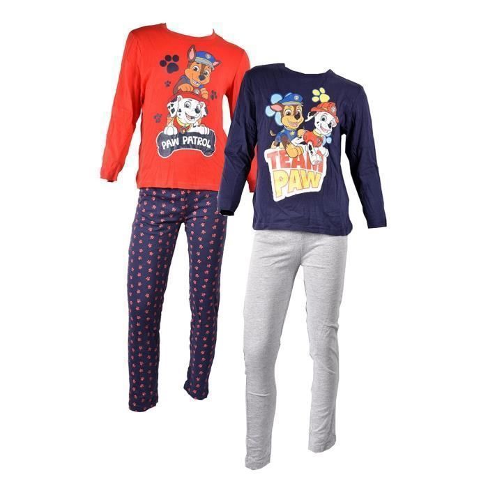 Pyjama enfant PAT PATROUILLE Pack de Rouge Mixte 100