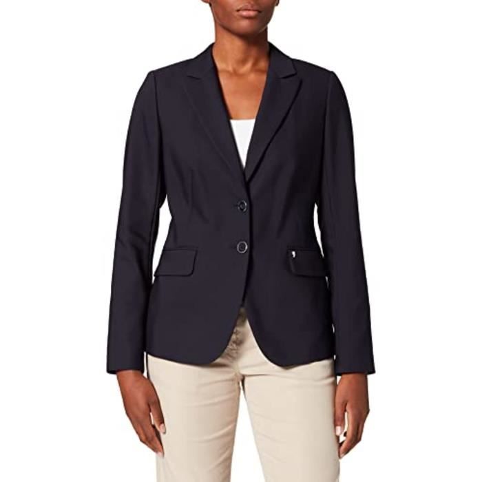 Blouson Costume Femme Cropped - Coupe Boxy, Structure Piquée, Qualité Supérieure