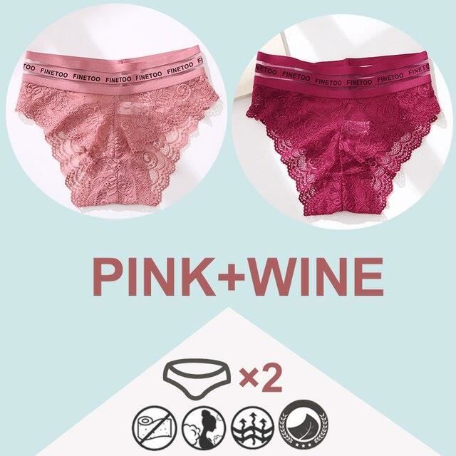 FINETOO 4 Pièces Culottes Sans Couture De Couleur Unie à