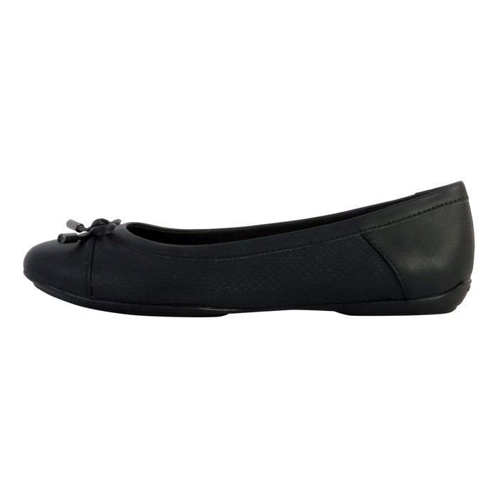 Ballerine femme Geox D Charlene B - Cuir noir - Confort exceptionnel