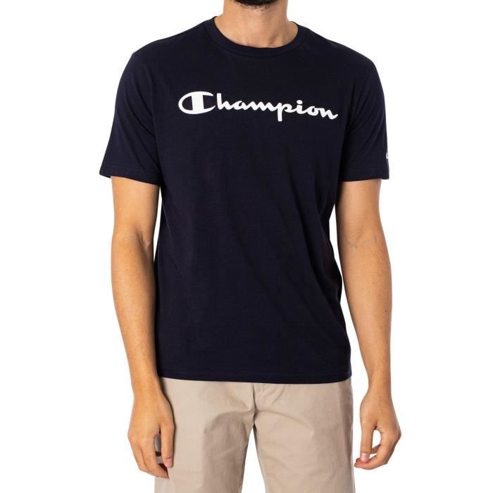 Champion Pour des hommes T-shirt graphique confort, Bleu