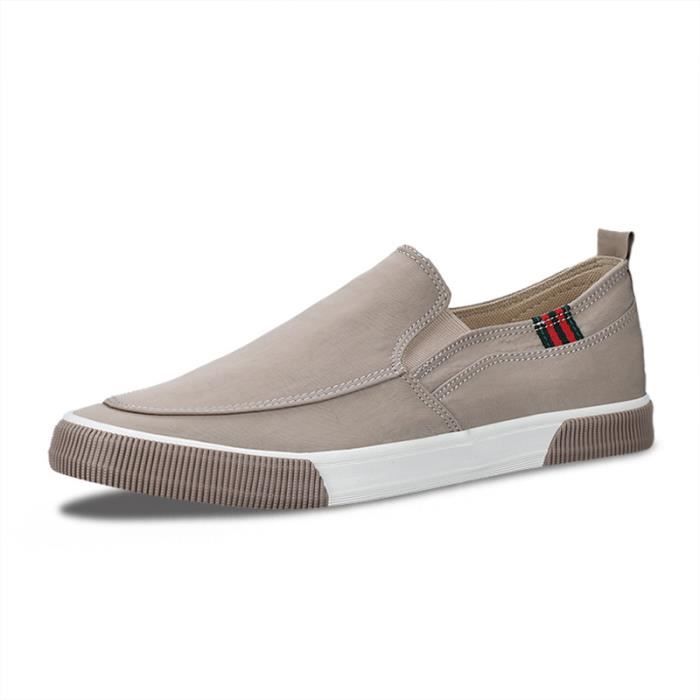 Mocassins Homme En Cuir - Loafers Confortables à Enfiler - Semelle En Caoutchouc - Design Classique Et Polyvalent