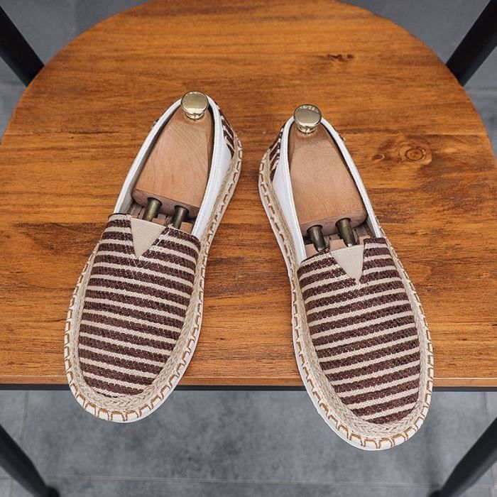 Espadrille Homme en Toile Aération Résistant à l'usure