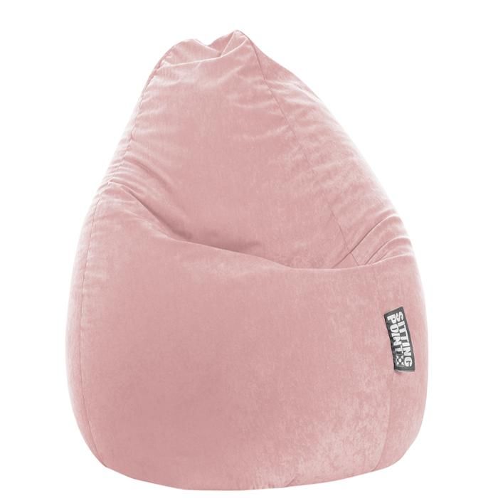 Pouf SITTING POINT Easy XXL Rose Tissu 80x130 cm Cdiscount