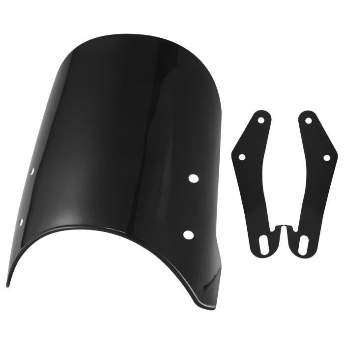 Déflecteur Pare-Brise Moto BOROCO Clip Réglable Universel - Extension Coupe-Vent 280mm X 105mm