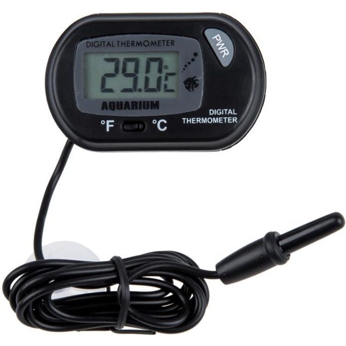 Comparer les prix de Thermometre d'aquarium- Noir-LCD digital de -50 °C a +70 °C