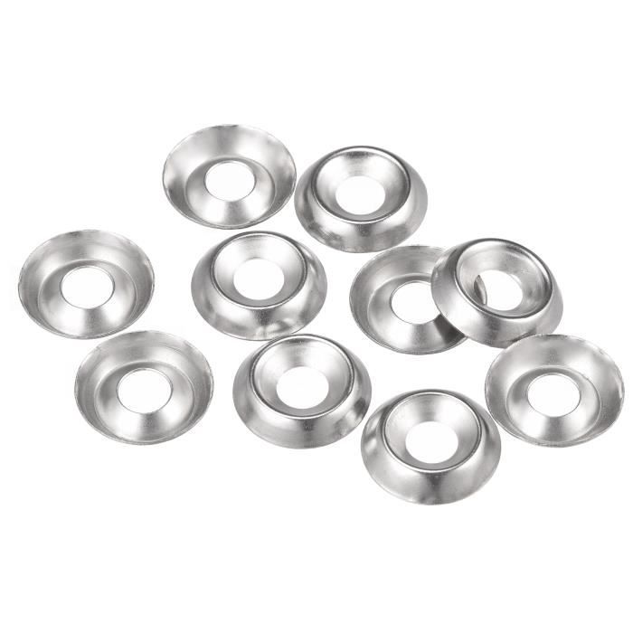 100pcs 6mm Charnière Vis Housse Capuchons Laveuse Pour M4 M5