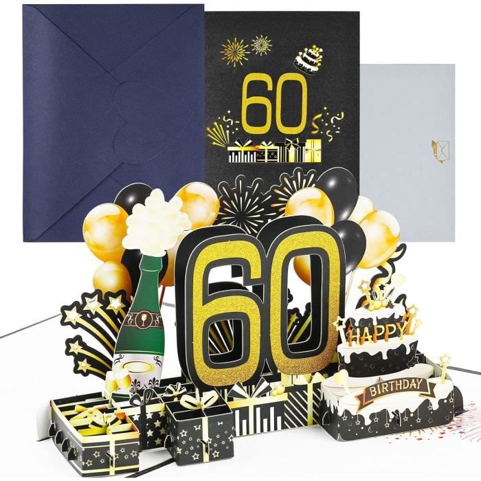 carte anniversaire pop art 60 ans 1 Stock Vector