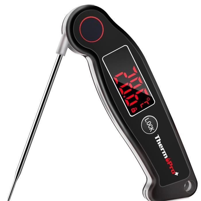 Thermomètre De Cuisine Spatule LCD - Sonde Inox, Plage -50°C à 300°C, Lecture Instantanée