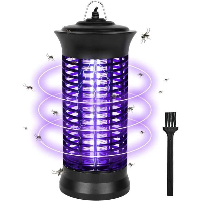 Lampe Anti-moustique électrique Intérieure 6W / 1000V - Câble 2m - Attraction UV - Sécurité Enfant - Plateau Amovible