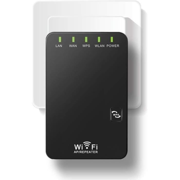 Amplificateur Wi-Fi 300 Mbit/s 2,4 GHz - Répéteur Jusqu'à 3650 Pi² Et 35 Appareils - Blanc