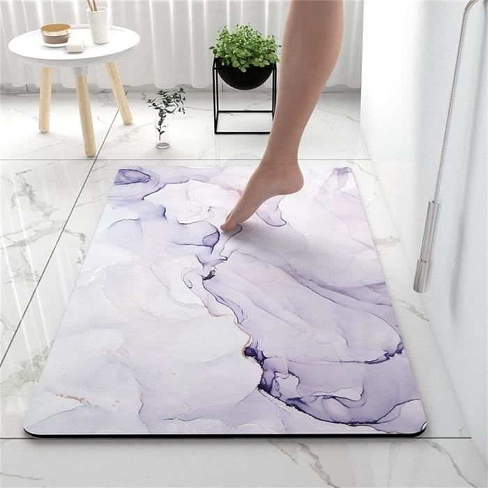 Tapis De Bain En Pierre De Diatomite Antidérapant Anti Moisissure Rapide En Pierre Sèche Tapis