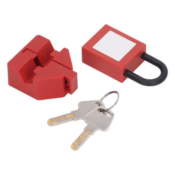 5 Serrures Unipolaires Orange – Kit De Verrouillage De Disjoncteur, Taille 3,6x2,8x1,8 Cm, Pour Sécurité électrique
