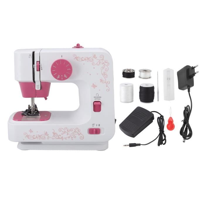 Machine à Coudre Enfant électrique – Jouet éducatif Portable – Kit Débutant Avec Accessoires – Dès 3 Ans – Cadeau Fille