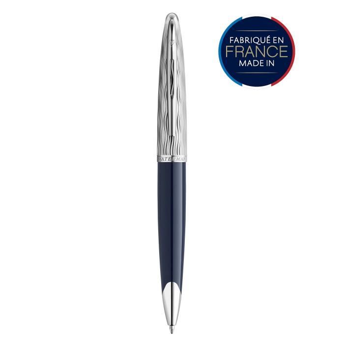 BEILUNER Stylo Bille Luxe, Finitions Or 24K, Design Noble et Élégant, Recharge Schneider, Set-Cadeau Hommes/Femmes, Professionnel, Bureau, Belle Stylo (Bleu & Or