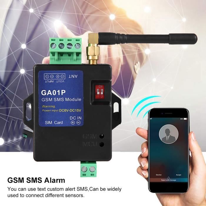 YOSOO Alerte de panne de courant à distance Système D'Alarme GSM, GA01P Alimentation à Distance Système D'alerte outillage alarme