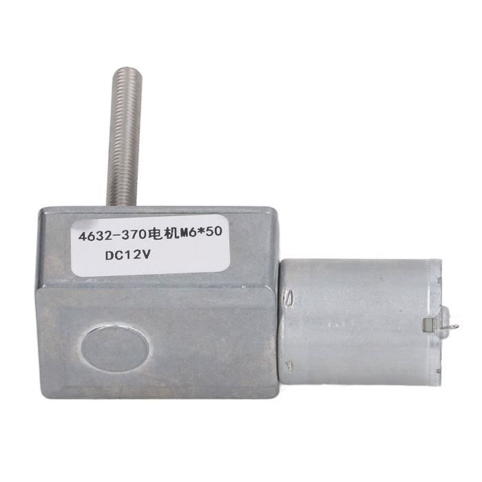 Moteur à Engrenages JGY-370 Vis Sans Fin Double Arbre - 6V 12V 24V Haute Puissance Auto-verrouillant