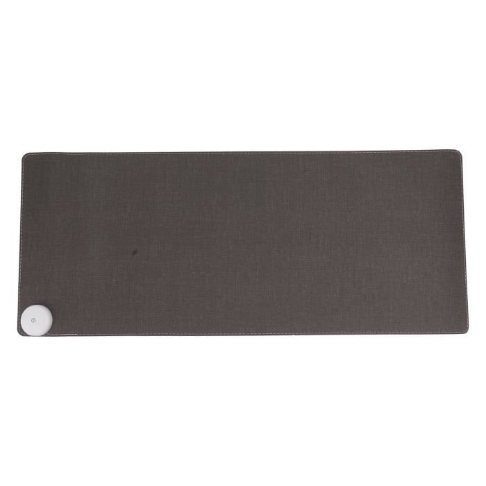 Tapis De Souris Chauffant – Dimensions 90x40 Cm – Réglable 35-65°C – Arrêt Auto 4h – Surface Cuir PU étanche – Pour Bureau, Gaming, Maison