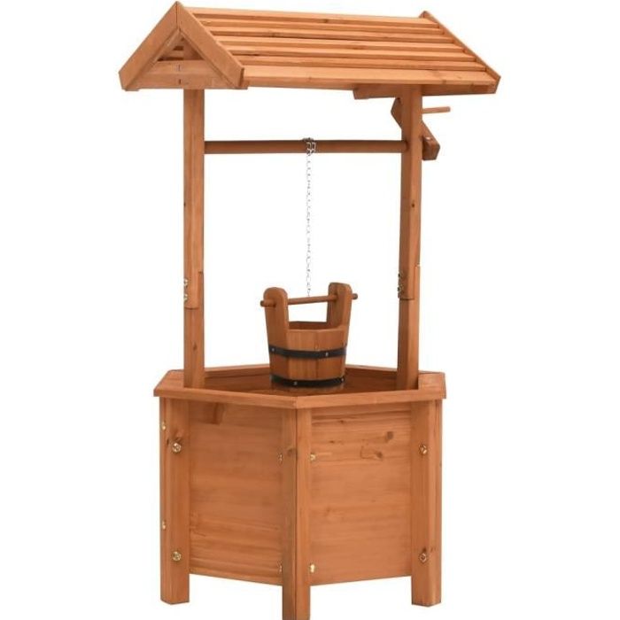 Jardinière vidaXL 40x40x84cm Bois de sapin Carré Durable