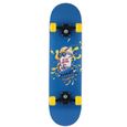 Skateboard Complet Planche à Roulettes en Bois, 31" Skate érable Canadien, Longboard pour Débutants Enfants et Adultes, Bleu-1