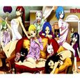 Poster Affiche Fairy Tail Pyjama Party Avec Les Filles(36x42cmB)-1