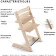 STOKKE Tripp Trapp - Chaise haute évolutive - Réglable de la naissance à l’âge adulte - Confortable et ergonomique - Gris-1