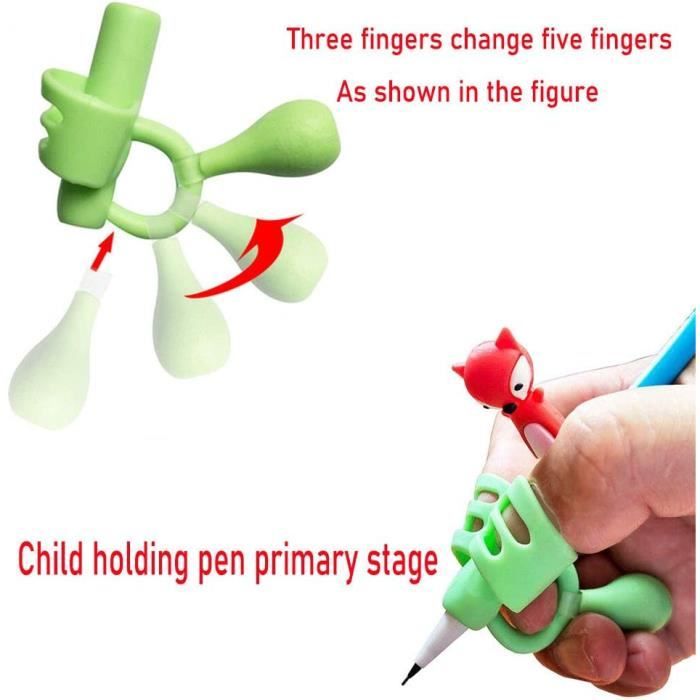 Guide Doigt Enfant, Grips pour Crayon Ergonomique Aide Ecriture pour  Enfant, Ensemble de 4 (Bleu) - Cdiscount Bricolage