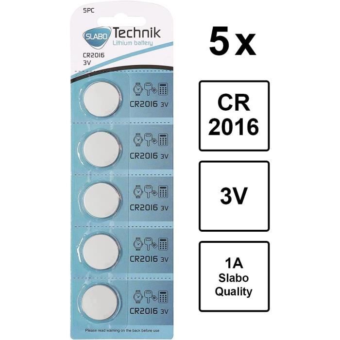 CR2016 Piles Bouton Lithium 3.0V Piles pour MontreBracelet Lampe — free download