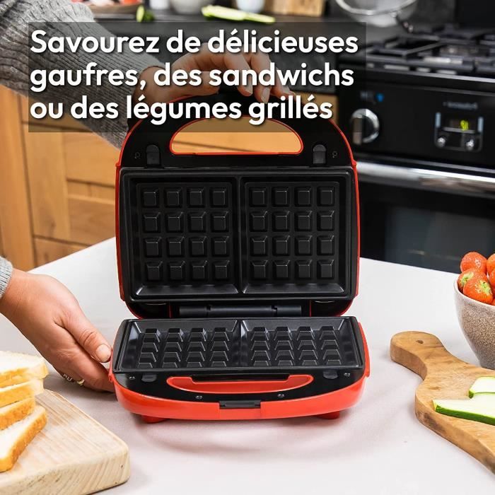 Appareil À Gaufres, Croques, Gaufrier, Gaufrette 3 En1 Waffle Party à Prix  Carrefour