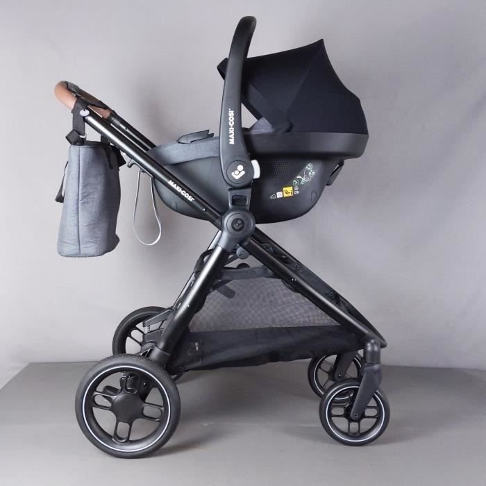 MAXI COSI - TRIO Zelia S+ iSize Poussette 3 en 1, Grise