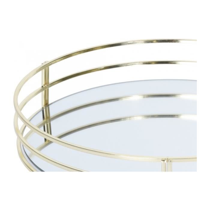 Plateau Rond Décoratif Noir 30 Cm - Acier Inoxydable Mat - Pour Rangement Bijoux, Cosmétiques, Décoration De Table - 5