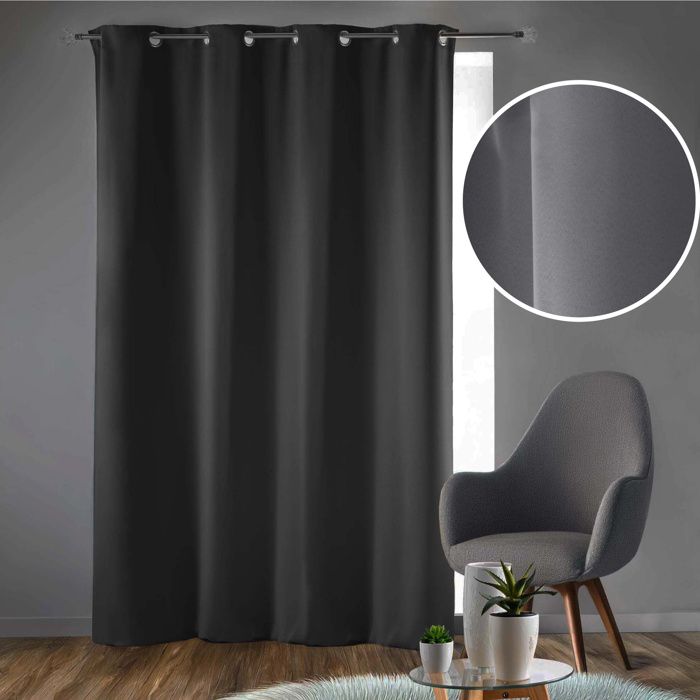 QWFDAQ Rideau d'isolation Thermique Hirondelle Rouge et Noire Rideaux Oeillets 140 cm x250 cm x2 Polyester Rideaux Occultant Rideaux Salon Chambre à Oeillets Double Rideaux