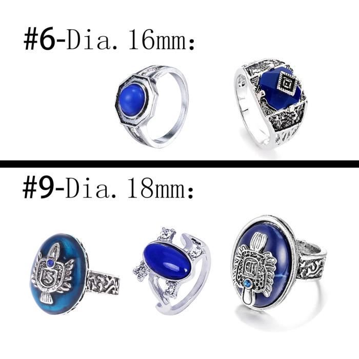 Lot De Bijoux Vampire Diaries - Colliers & Bagues Elena & Damon - Alliage Argenté - Cadeau Fan Série - 18 Pièces + Autocollants