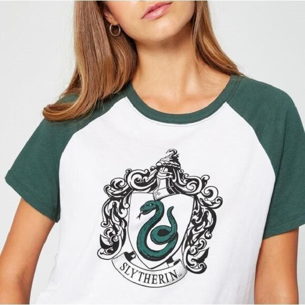 Tee shirt Harry Potter Serpentard L VERT BLANC Cdiscount Pret a Porter