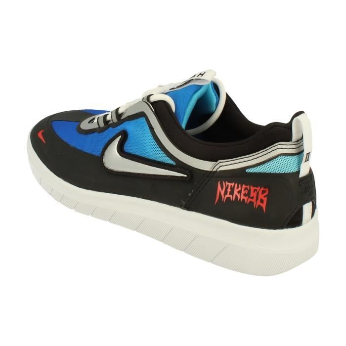 Baskets Homme Nike Sb Nyjah Free 2 PRM Bleu Lacets Dessus