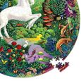 eeBoo - Puzzle 500 pièces rond - le jardin de la licorne PZFUNG-2