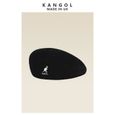 Casquette,Béret de marque Kangol, brodé kangourou, pour hommes et femmes, Section fine, Vintage, casquette - Type Black White Label-2