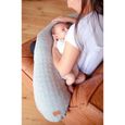 BEABA Big Flopsy™ Coussin d'allaitement et de maternité, Fleur de coton, Gris Chiné-2