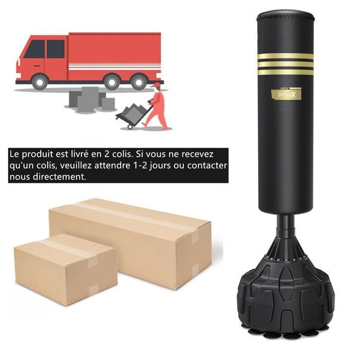 Sac De Frappe Gonflable Pour Enfants - 165 Cm, PVC 0,5 Mm, Cibles Visuelles, Pompe Incluse - Certifié TÜV, Stable, Pour Boxe Et Jeux Actifs