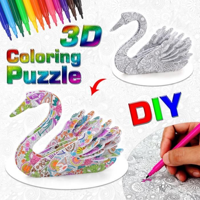 Puzzle 3D Enfant 6 7 8 Ans, Peinture Fille 9 10 11 12 Ans, Jouet Enfant 6 Ans  Fille Garçon, Kits de Loisirs Créatifs, Bricolag[215] - Cdiscount Jeux -  Jouets