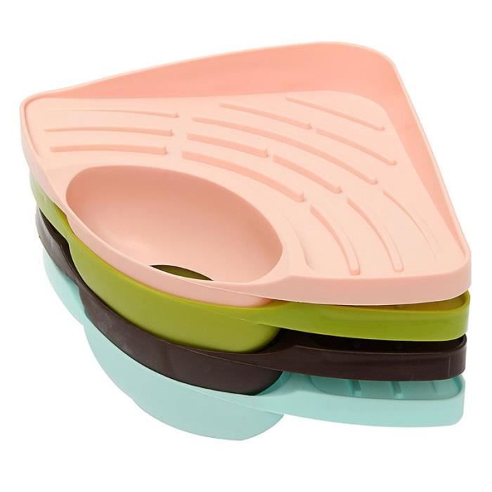 Support d'éponge de cuisine, porte-éponge d'angle de cuisine, support mural à ventouse pour maison, appartement, dortoir, salle de bain, douche | Leroy Merlin