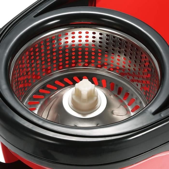 Balai Serpillère Large 60CM, Balai Professionnel Grande Surface, Rotatif 360°Manche Télescopique