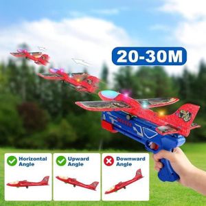 Avion Catapulte En Mousse Avec Pistolet – Planeur RC, 2 Modes De Vol, Cadeau Extérieur Enfant