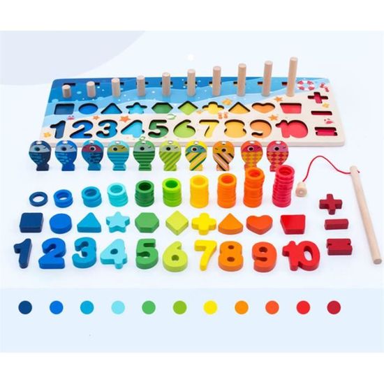 Jouet Enfant 3 Ans Montessori - Puzzles Bois pour Apprendre les