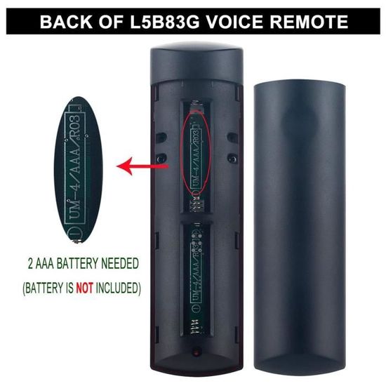 L5B83G Télécommande vocale de remplacement compatible avec