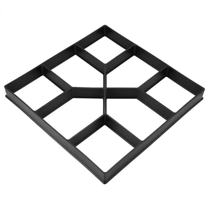 Moule Pavé Jardin Tortue En Plastique Noir - Moule à Dalle Réutilisable 44.5x38.5cm Pour Allées
