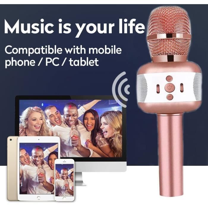 Microphone Sans Fil Karaoké, Micro Karaoké Bluetooth Portable, Microphone  Bluetooth Karaoké Adulte-Enfant, Haut-parleur Micro A68 - Cdiscount Jeux -  Jouets