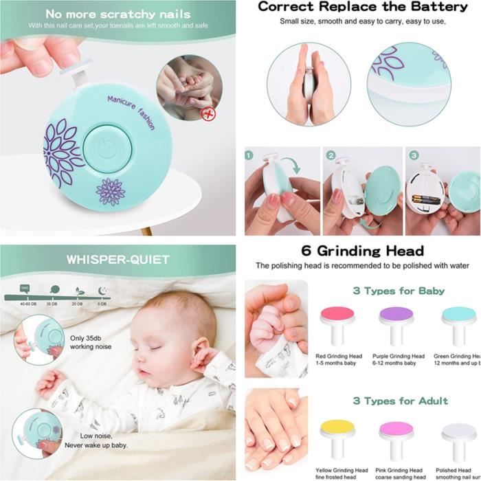 Set de manucure bébé - Différentes couleurs