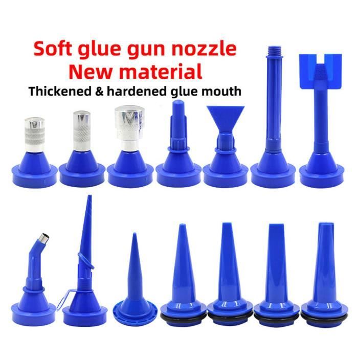 50 Buses Applicatrices De Mastic / Colle – Embouts Souples En Plastique Blanc, Usage Unique